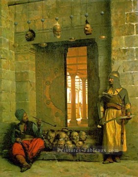 Têtes des rebelles Beys Arabe Jean Léon Gérôme Peinture à l'huile